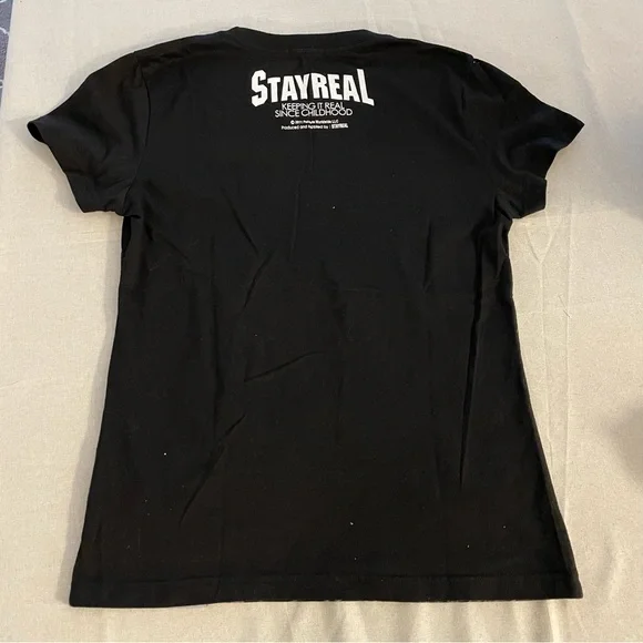 Cute Stay Real Snoopy Outer Space Moon T-Shirt Size Small GUC - Picture 2 of 6